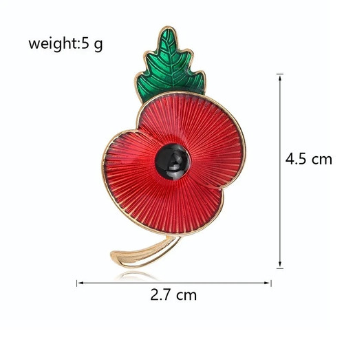 2026 poppy flower - poppy¹, brooch