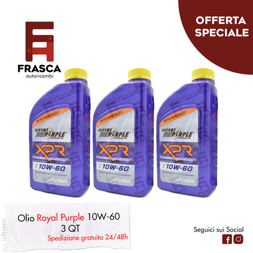 Olio sintetico xpr 10w60 royal - sintetico,